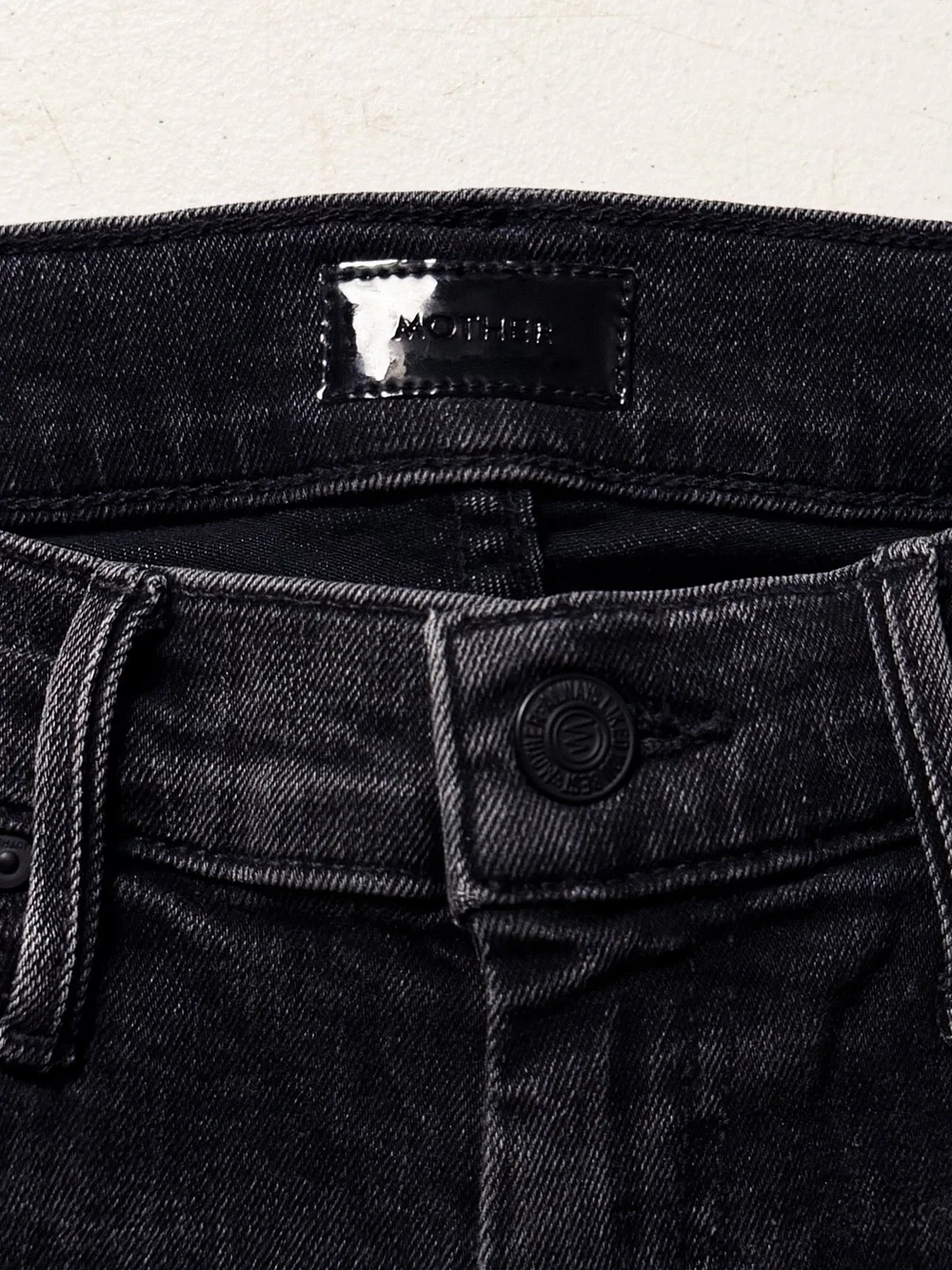 Mother The Weekender Fray Mid-Rise Flare Jeans in Night Shadow
